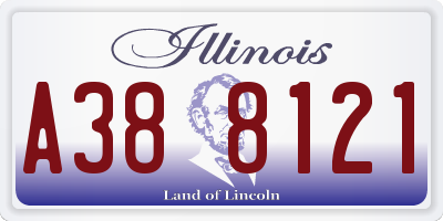 IL license plate A388121