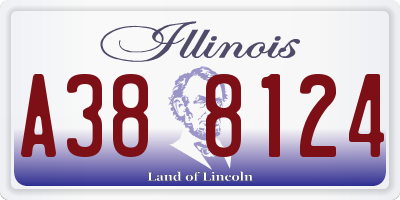 IL license plate A388124
