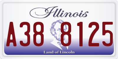 IL license plate A388125
