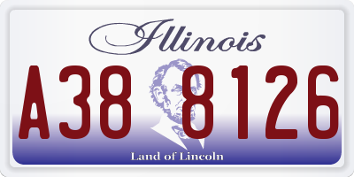 IL license plate A388126