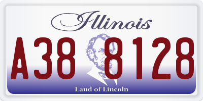 IL license plate A388128