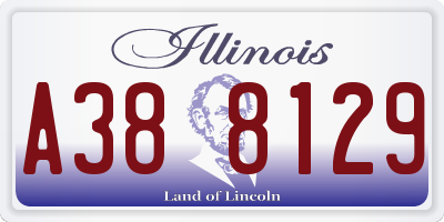 IL license plate A388129