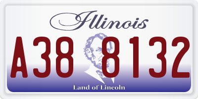 IL license plate A388132
