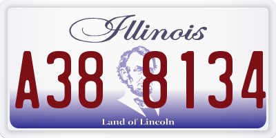 IL license plate A388134