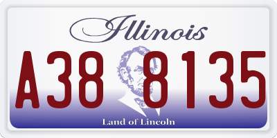 IL license plate A388135