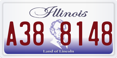 IL license plate A388148