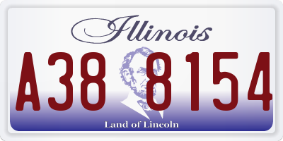 IL license plate A388154