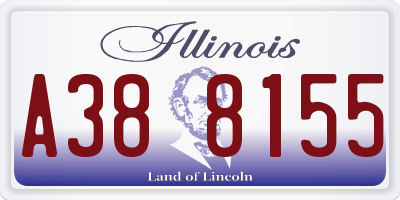 IL license plate A388155