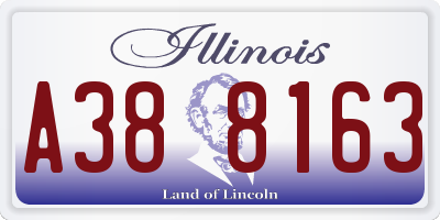 IL license plate A388163