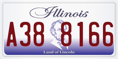 IL license plate A388166