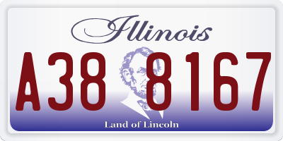 IL license plate A388167