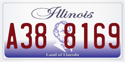 IL license plate A388169