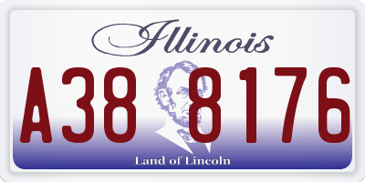 IL license plate A388176