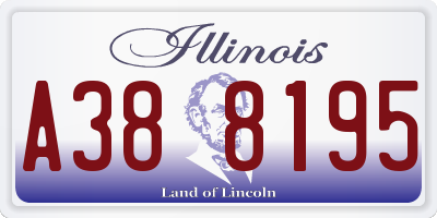 IL license plate A388195