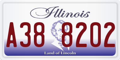 IL license plate A388202
