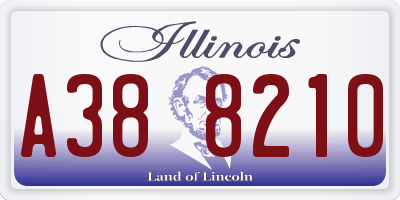 IL license plate A388210