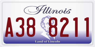 IL license plate A388211