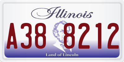 IL license plate A388212