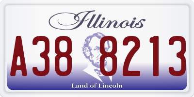 IL license plate A388213