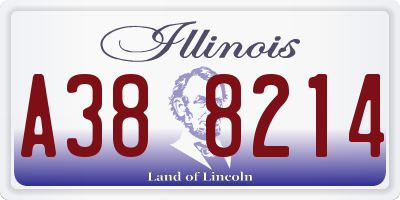 IL license plate A388214