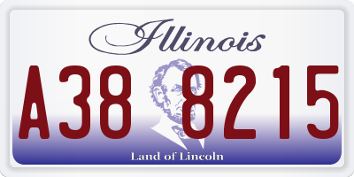 IL license plate A388215