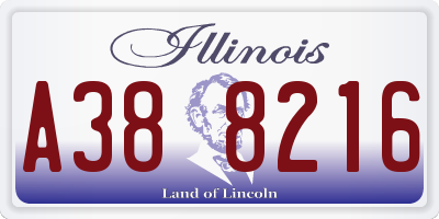 IL license plate A388216