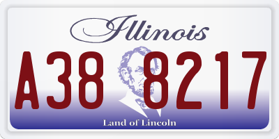 IL license plate A388217