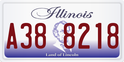 IL license plate A388218