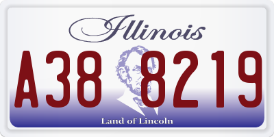 IL license plate A388219