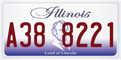 IL license plate A388221