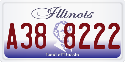 IL license plate A388222