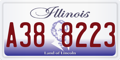IL license plate A388223