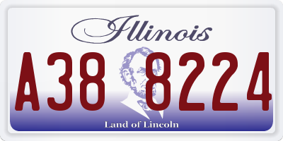 IL license plate A388224