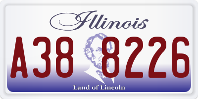 IL license plate A388226
