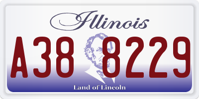 IL license plate A388229