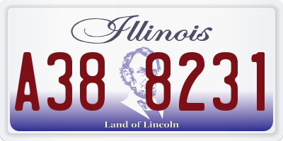 IL license plate A388231