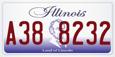 IL license plate A388232