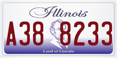 IL license plate A388233