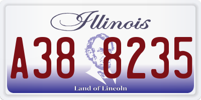 IL license plate A388235