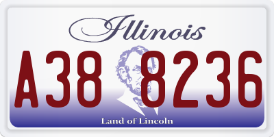 IL license plate A388236