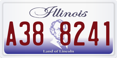 IL license plate A388241