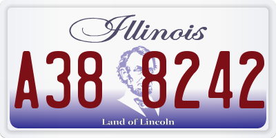 IL license plate A388242