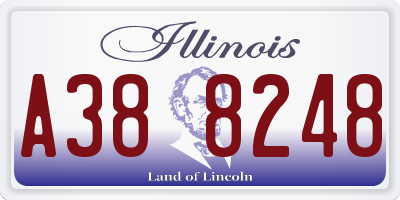 IL license plate A388248