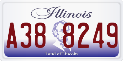 IL license plate A388249
