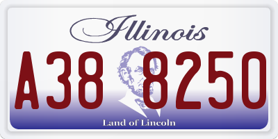 IL license plate A388250