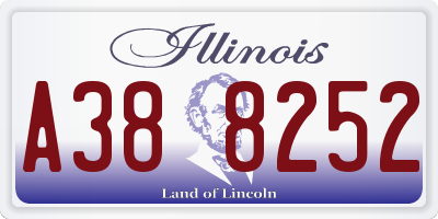 IL license plate A388252