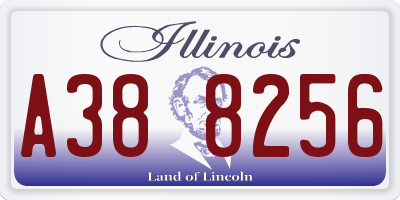 IL license plate A388256