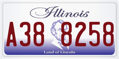 IL license plate A388258