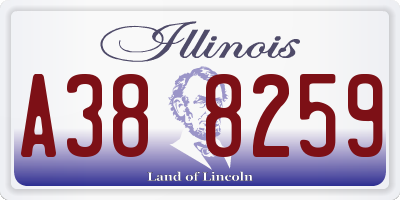 IL license plate A388259