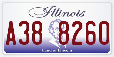 IL license plate A388260